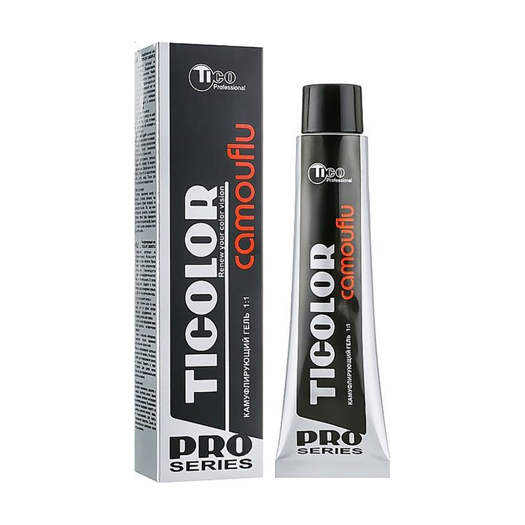 Камуфлювальний гель для зафарбовування сивини Tico Professional Ticolor Camouflu, Silver, 100 мл